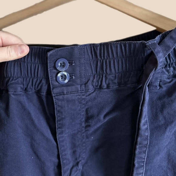 Michael Stars Kenya Wide Leg High Rise Navy Blue Pants - Picture 3 of 8